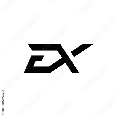 Free Download EX E X letter logo design vector - GFXLoad