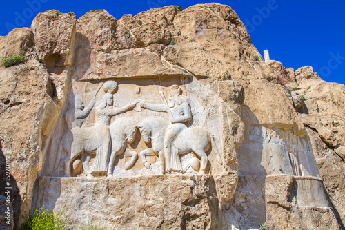 Ancient ruins of Persepolis and Necropolis historical site - UNESCO World Heritage site, Shiraz, Iran