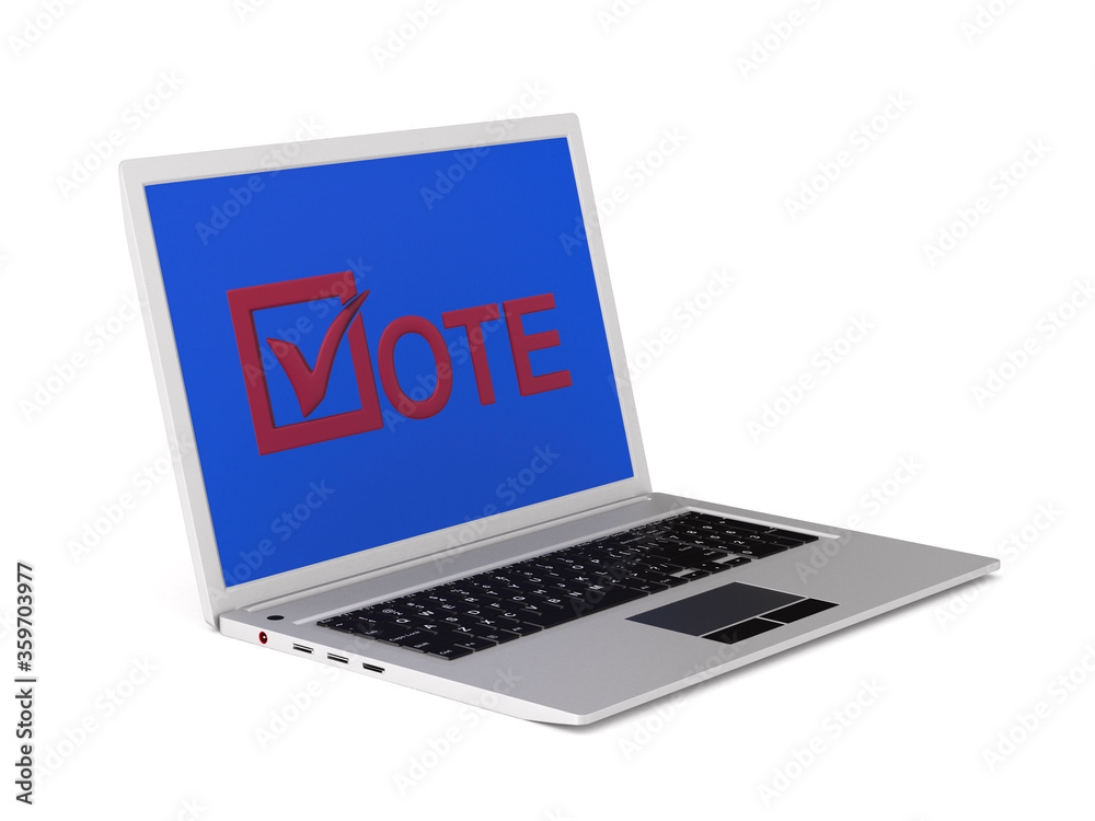 elections on Internet. Isolated 3D illustration elections on Internet. Isolated 3D illustration