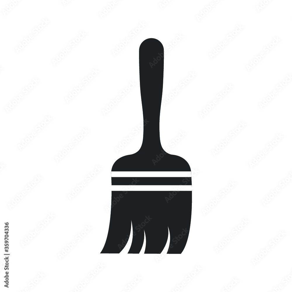 Paint brush icon vector, solid logo illustration, pictogram isolated on gray Paint brush icon vector, solid logo illustration, pictogram isolated on gray