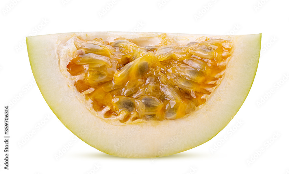 Green passionfruit slice