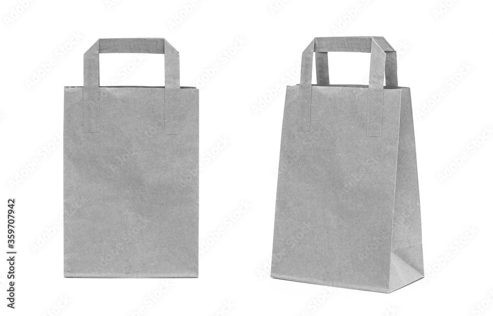 paper bag isolated on white background. paper bag isolated on white background.