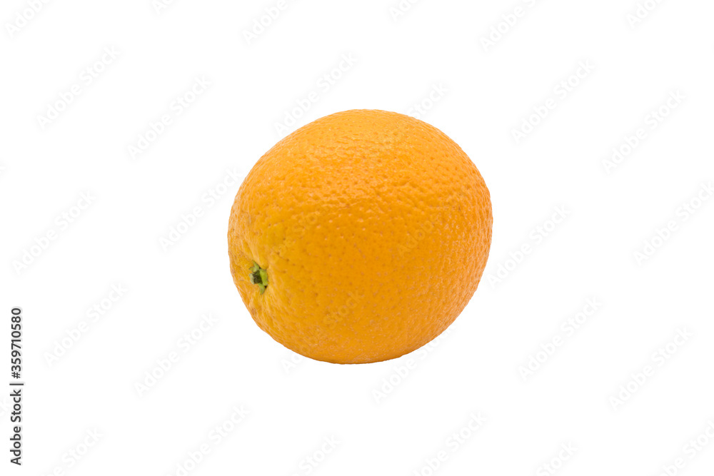 Isolated whole orange on a white background without a shadow Isolated whole orange on a white background without a shadow
