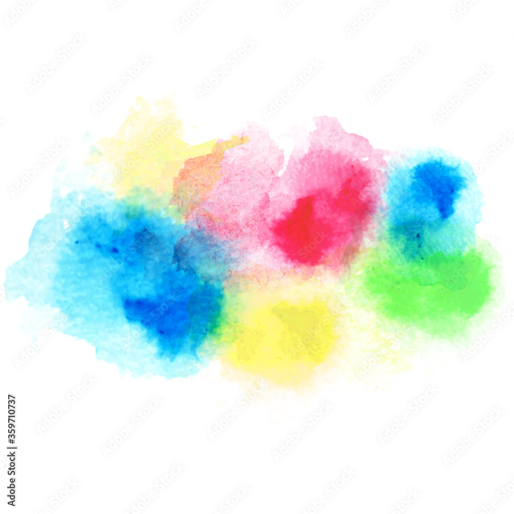 Colorful watercolor paint abstract background. Vector illustration ...