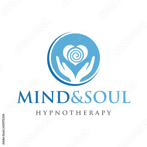 Psychology Logo. Hypnotherapy Logo Design Vector
