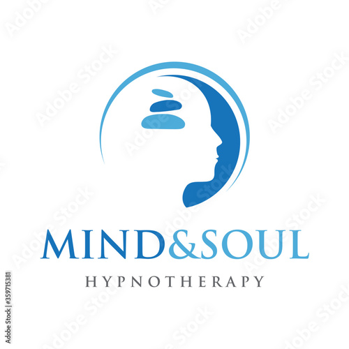 Psychology Logo. Hypnotherapy Logo Design Vector