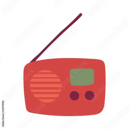 Isolated retro radio vector design