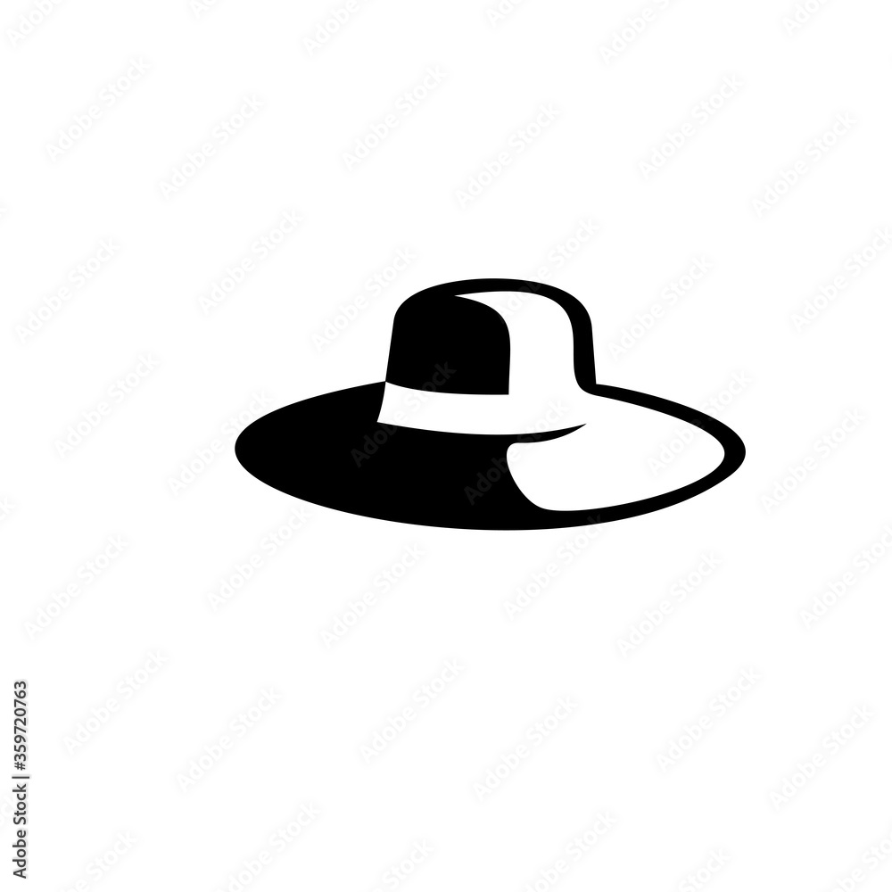 masculine elegant hat icon. Isolated on white background. masculine elegant hat icon. Isolated on white background.