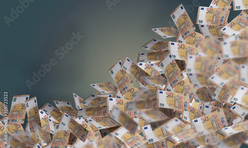 money euro EUR 50 3d-illust...