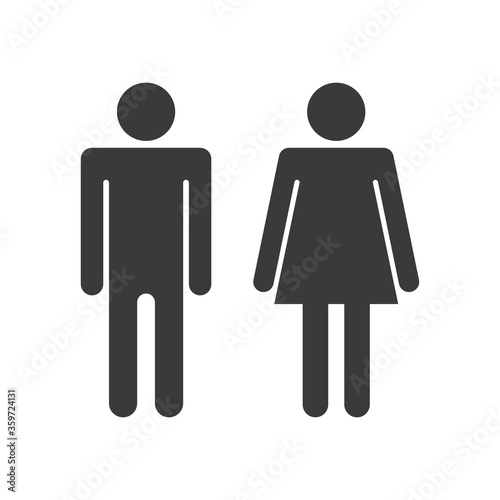a man and a lady toilet sign