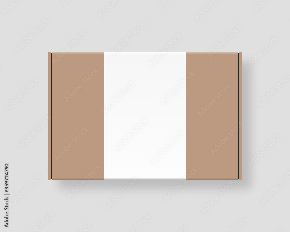 Realistic blank package cardboard box. Mockup vector isolated. Template design. Realistic vector illustration. Realistic blank package cardboard box. Mockup vector isolated. Template design. Realistic vector illustration.