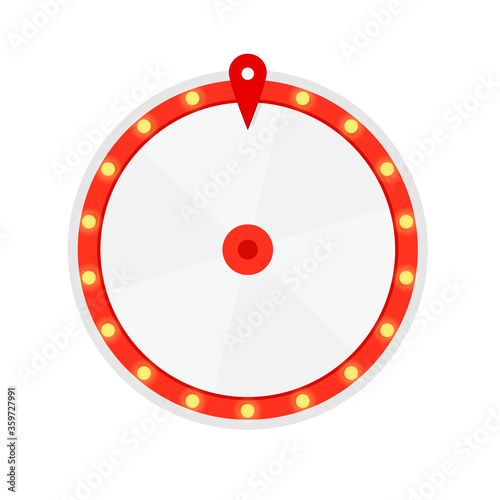 Wheel of fortune 6 slots icon. Clipart image isolated on white background