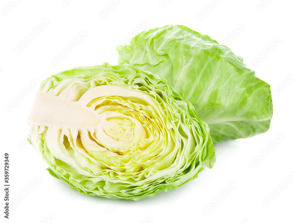 Fototapeta premium pointed cabbage isolated on white background