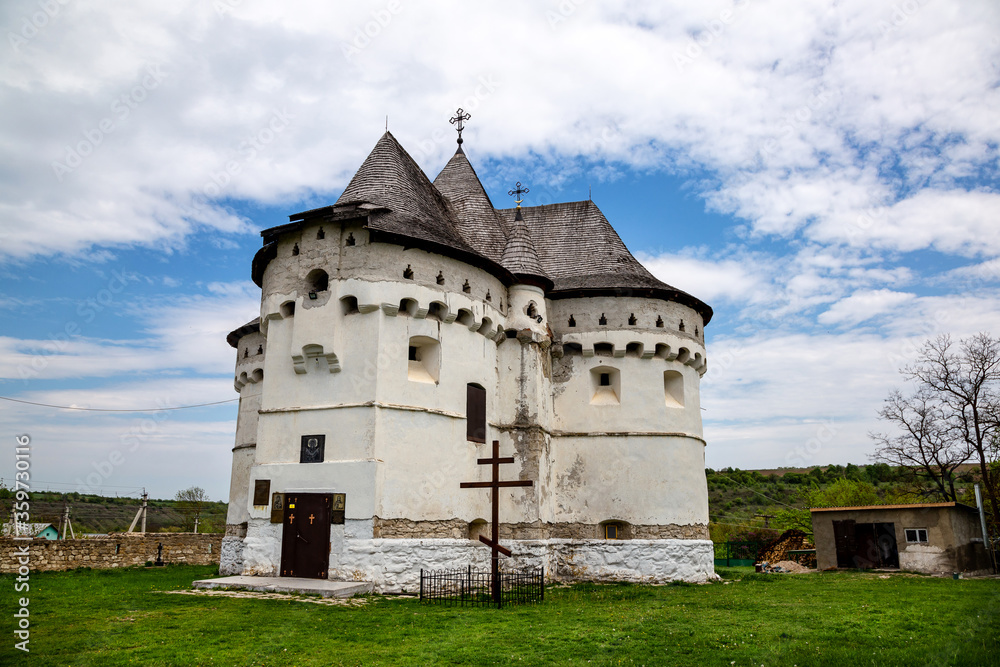 The old church is a fortress in Ukraine.