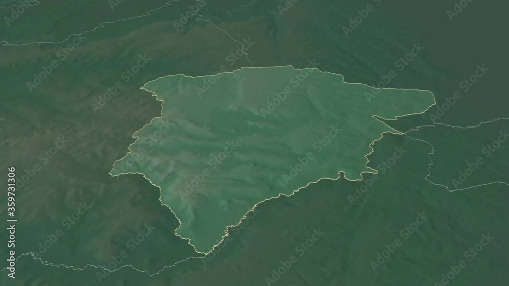 Rutland, unitary authority with its capital, zoomed and extruded on the relief map of England in the conformal Stereographic projection. Animation 3D Rutland, unitary authority with its capital, zoomed and extruded on the relief map of England in the conformal Stereographic projection. Animation 3D