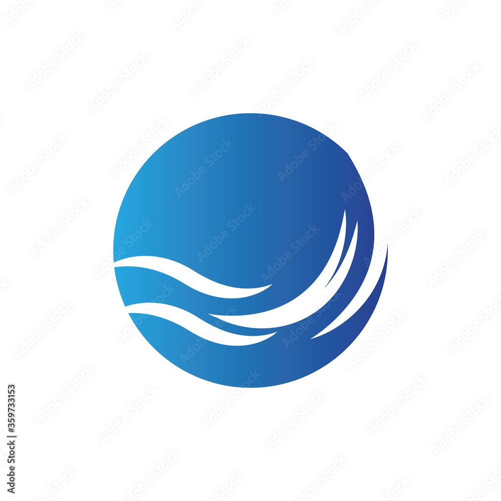 Water wave icon vector Water wave icon vector