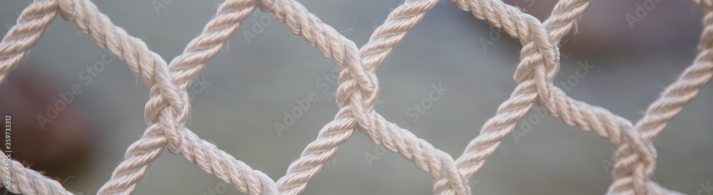 close up of rope on a rope