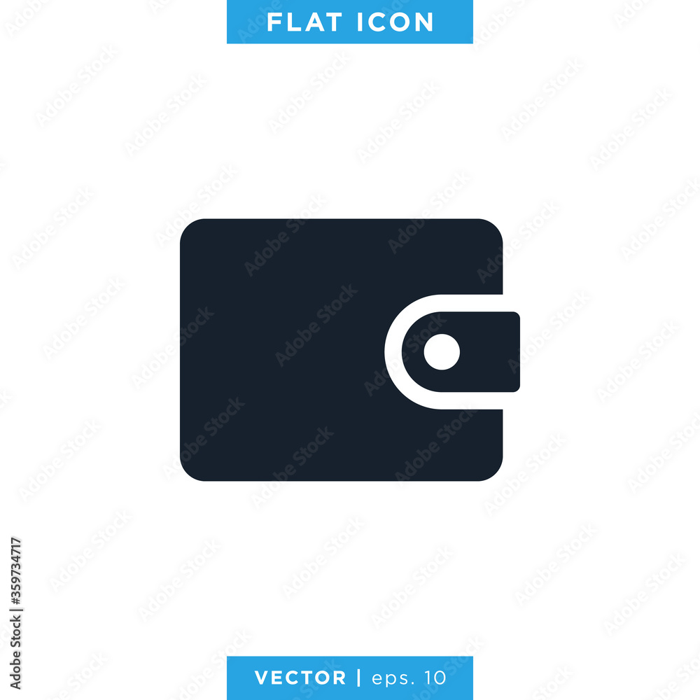 Wallet icon vector design template Wallet icon vector design template