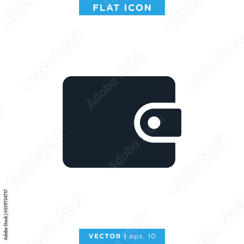 Wallet icon vector design template