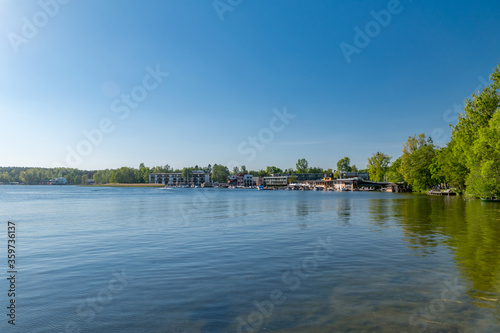 View on Ukiel lake in Olsztyn, Poland.