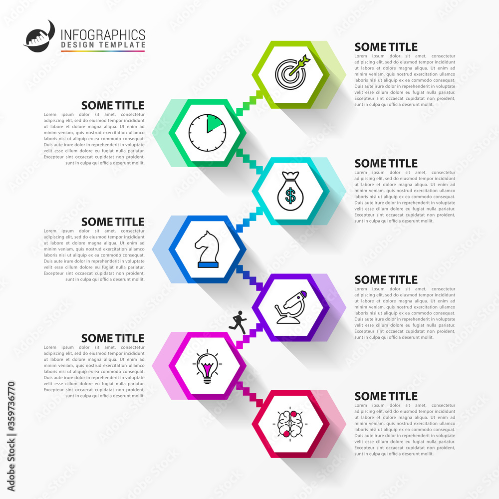 Infographic design template. Creative concept with 7 steps Infographic design template. Creative concept with 7 steps