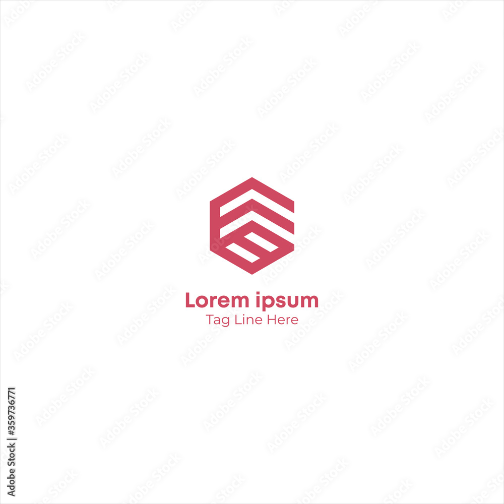 Creative initial letter  logo icon design template elements