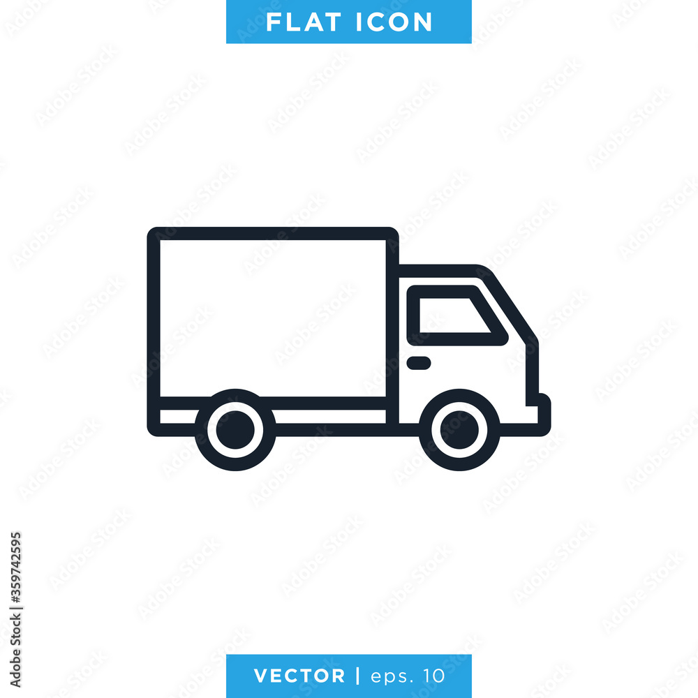 Delivery Truck Icon Vector Design Logo Template