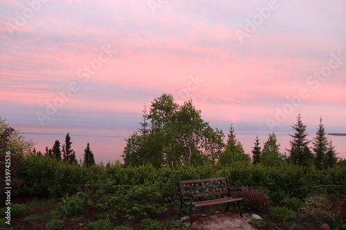 Sunrise over the lake 