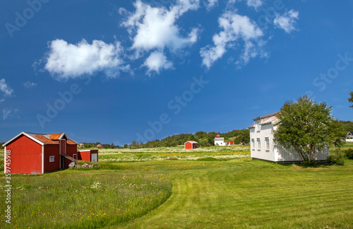 Older farmer house on Vega in Nordland county