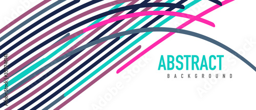 Аbstract moving colorful lines vector backgrounds for cover, placard, poster, banner or flyer