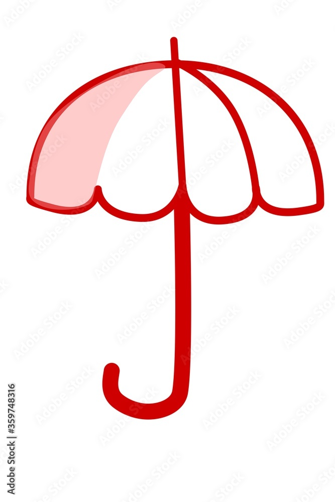 graphic image of an umbrella as worksheet for preschool tutorial in visual colouring art and development of fine motor skills graphic image of an umbrella as worksheet for preschool tutorial in visual colouring art and development of fine motor skills
