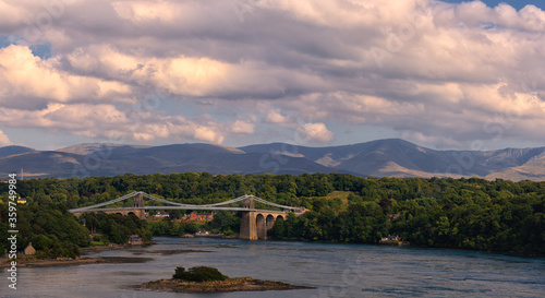 bridge over lake cloud day 