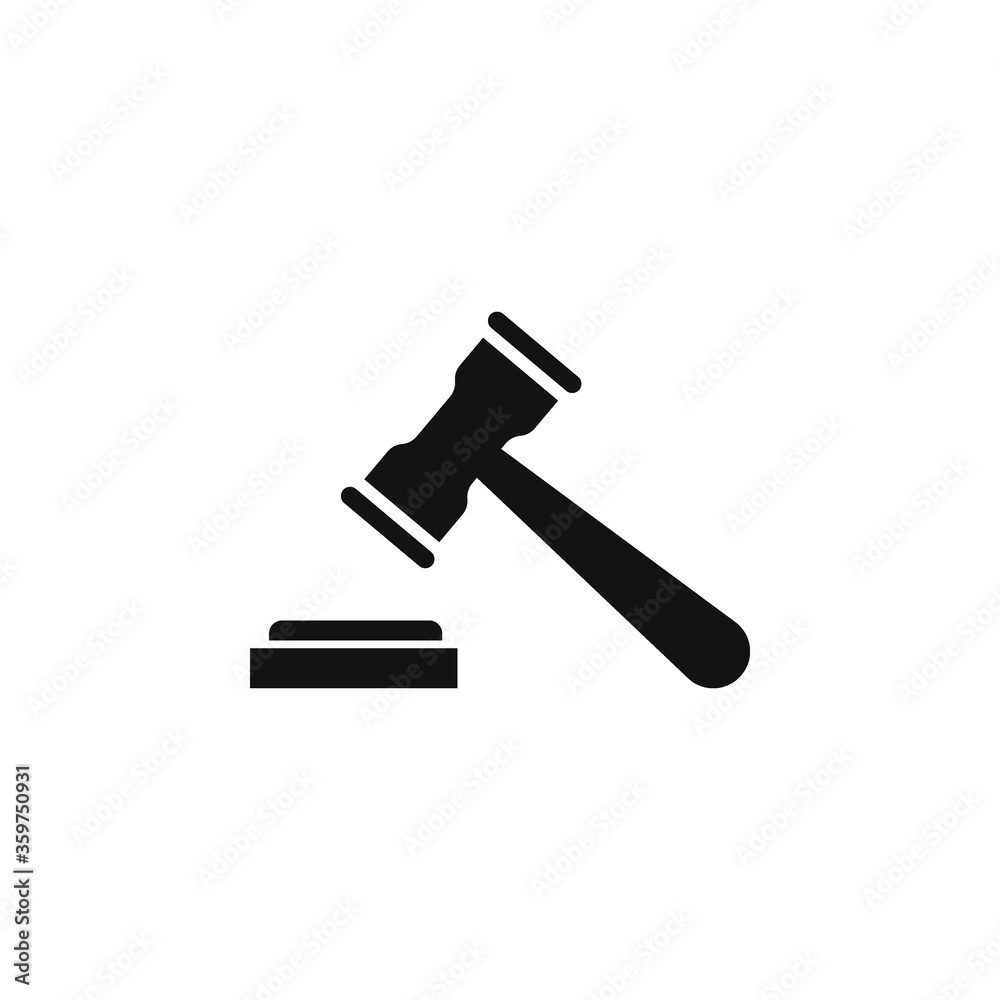 Gavel hammer law icon vector illustration Gavel hammer law icon vector illustration