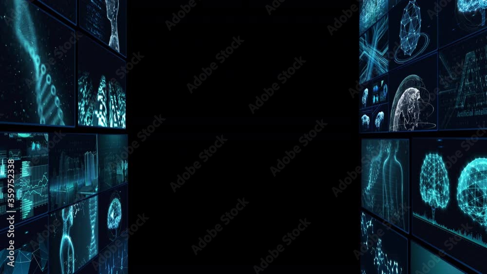 Digital Network Technology AI artificial intelligence data concepts Background.