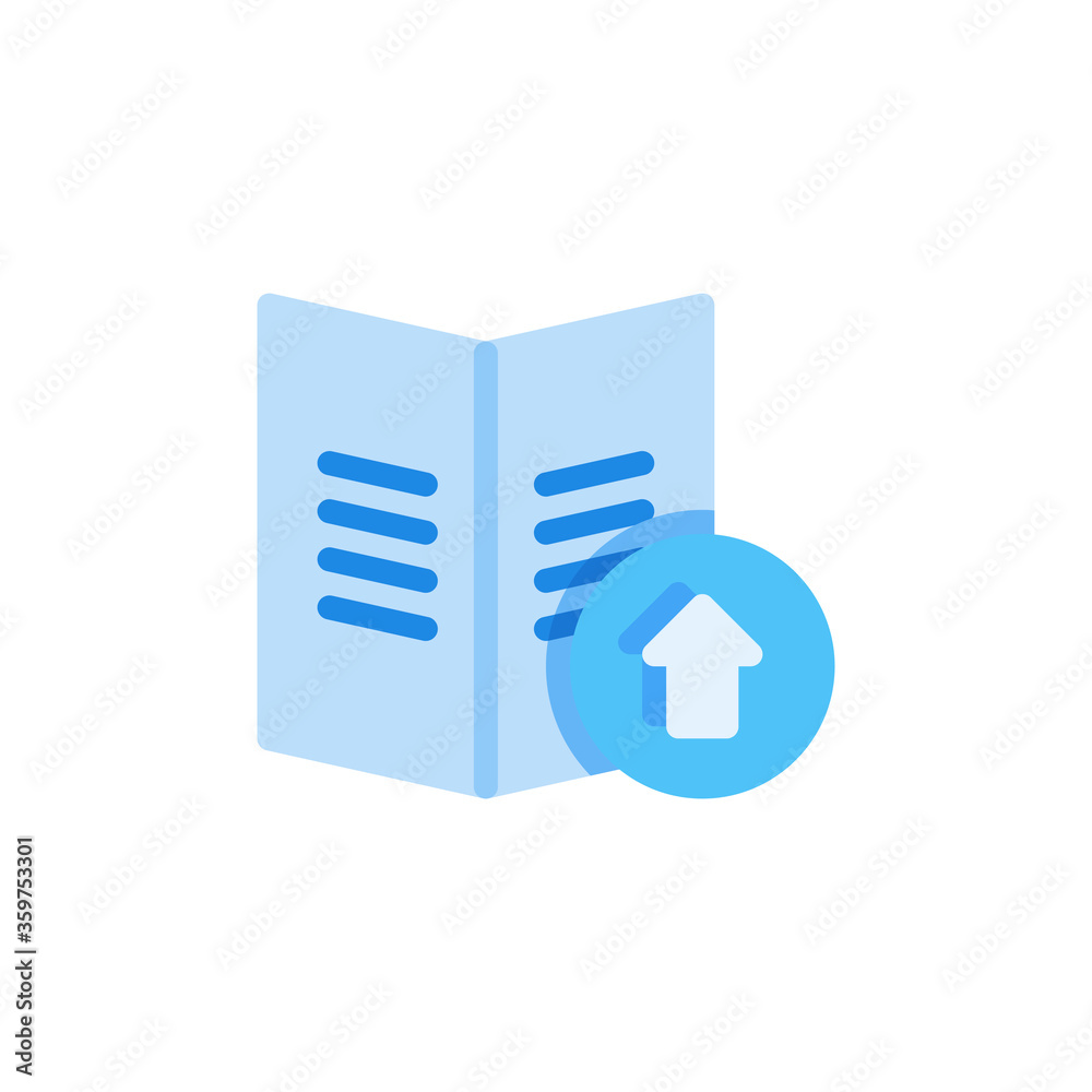 upload library icon in flat style. vector illustration for graphic design, website, UI isolated on white background. EPS 10 upload library icon in flat style. vector illustration for graphic design, website, UI isolated on white background. EPS 10