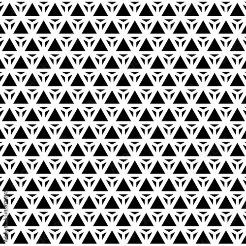 pattern design geometric seamless triangle vogue background black and white vector