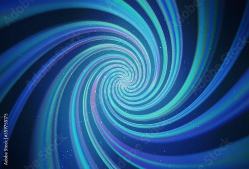 Dark BLUE vector texture with milky way stars. Blurred decorative design in simple style with galaxy stars. Best design for your ad, poster, banner.