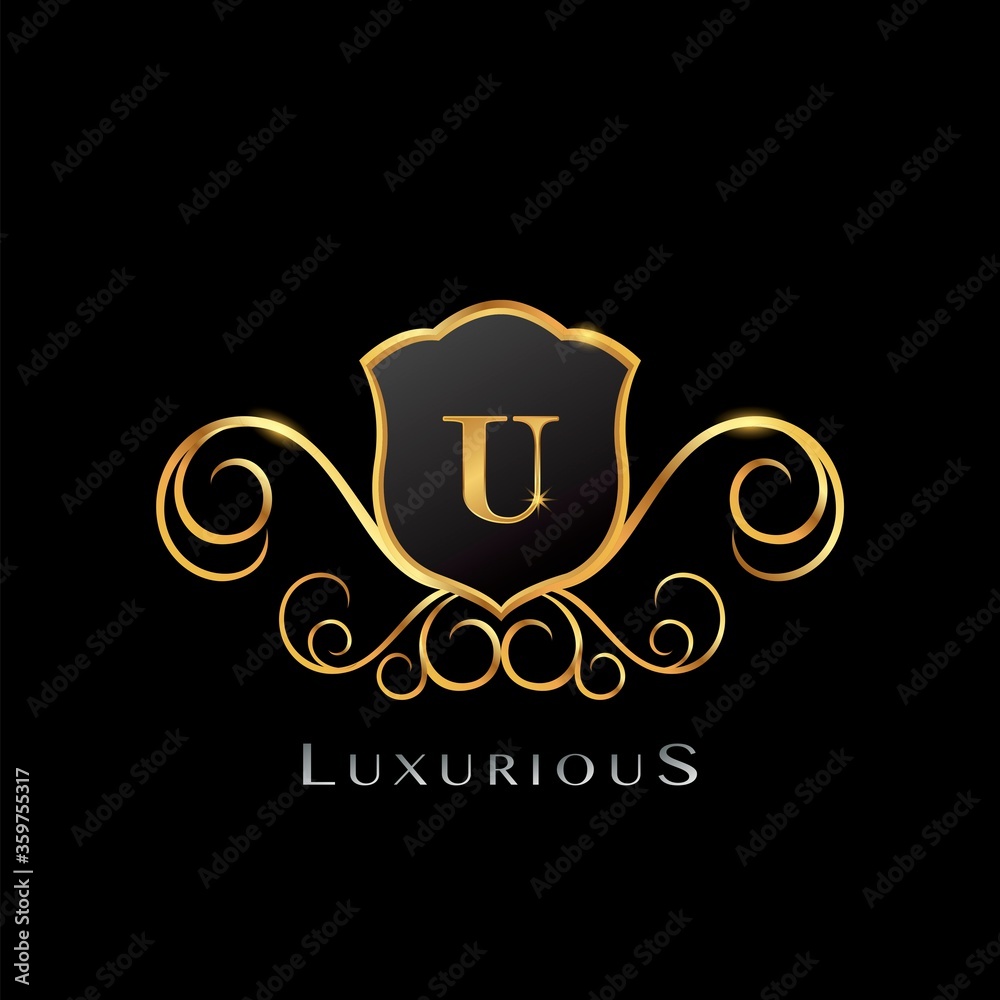 Golden Luxurious Letter T logo, elegance vector design concept shield shape with initial letter logo icon for luxury business identity. Golden Luxurious Letter T logo, elegance vector design concept shield shape with initial letter logo icon for luxury business identity.