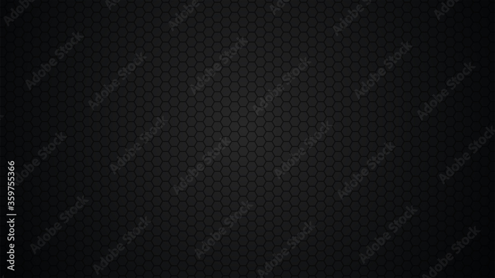 Black background, hexagons. Modern black texture. Black background, hexagons. Modern black texture.