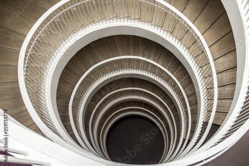 Spiral staircase in modern style