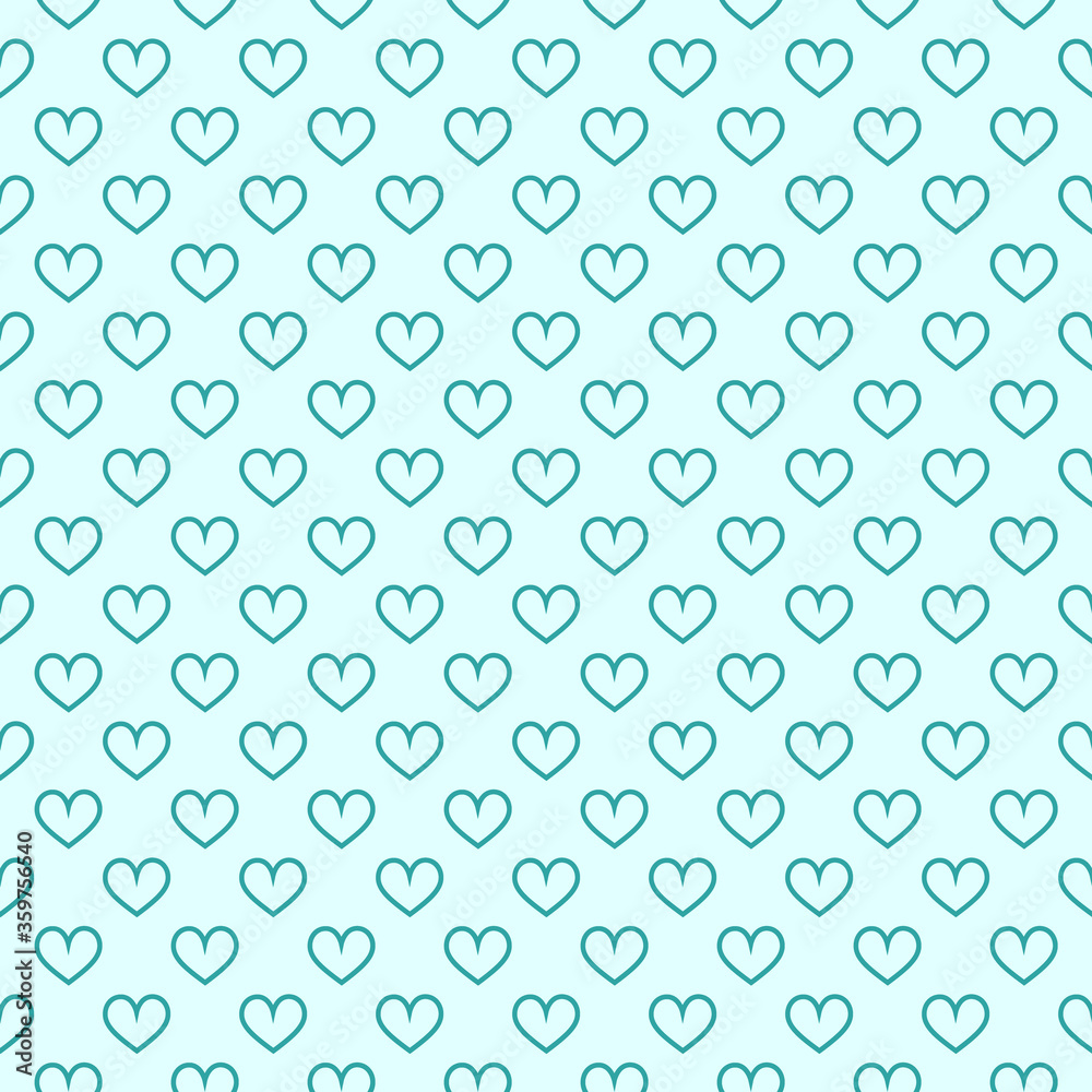 Stylish hearts seamless vector pattern. Wedding background. Romantic vector wallpaper for your design.
