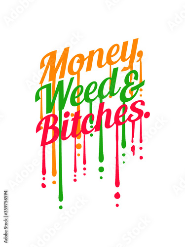 Tropfen Design Money Weed frauen girls gangster 