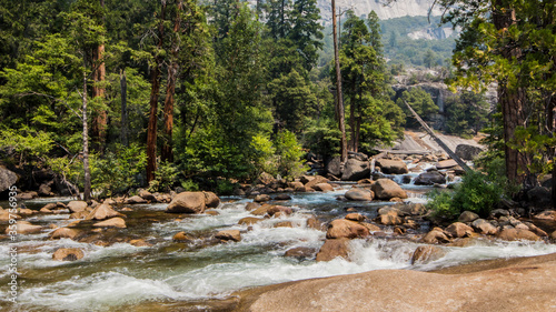 Merced River along the Mist Trail in Yosemite National Park photo