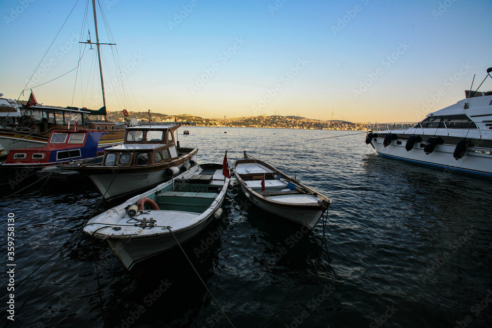 Bosphorus view at Bebek shore. 