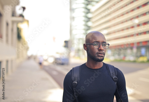 portrait of man on the street
