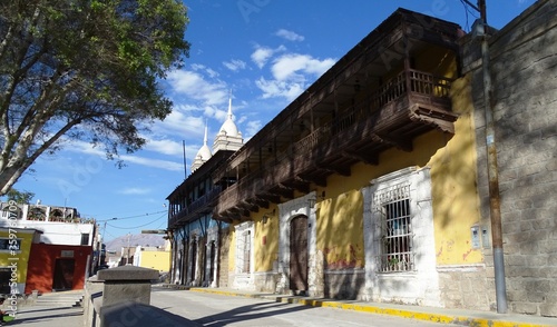 Traditional architecture of Moquegua, Peru (republican style, 19th century) photo