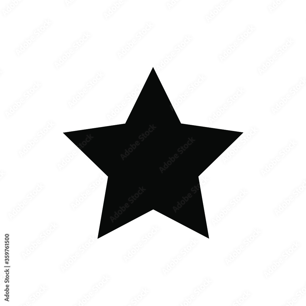 Black and white star icon. Sign of success. Black and white star icon. Sign of success.