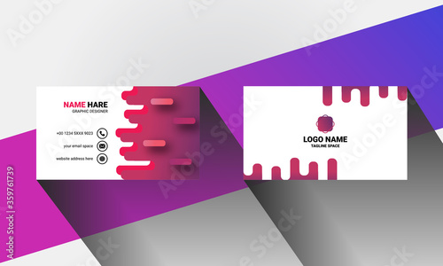 Modern business card template. Professional Business card template.Abstract business card template.Simple business card template dark red 2