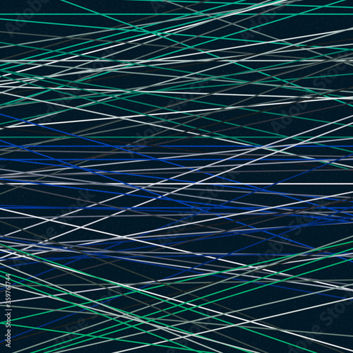 Jade Green color Crossing lines generativeart style colorful illustration