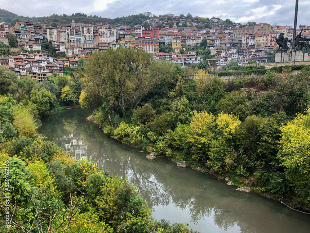 Veliko Tarnovo, quaint town on the Yantra River in Bulgaria